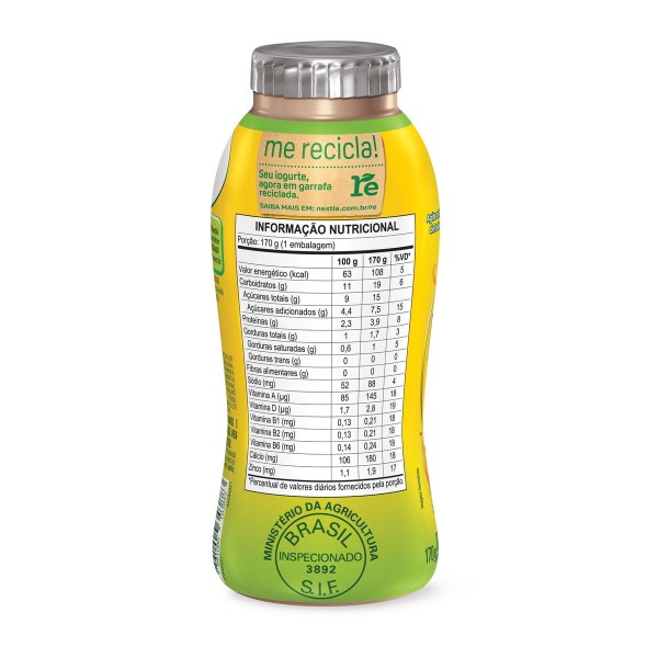Iogurte Nestlé Ninho Maçã Banana 170g