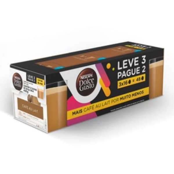 Encontraproduto.com.br - Pack Café Dolce Gusto Espresso 288g c/48 Cápsulas Leve3 Pague2