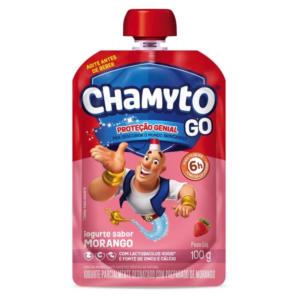Encontraproduto.com.br - Iogurte Chamyto Go Nestle Morango Garrafinha 100g