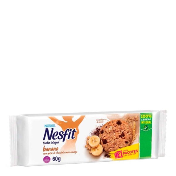 Encontraproduto.com.br - Biscoito Nesfit Cookie Integral Banana 60g