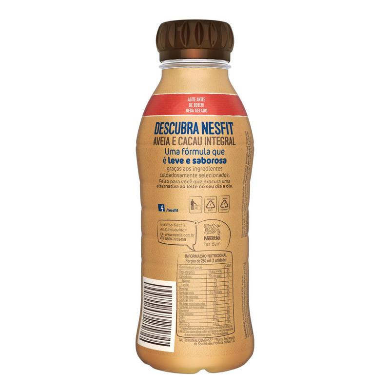 Encontraproduto.com.br - Bebida Integral Nesfit Cacau 260ml
