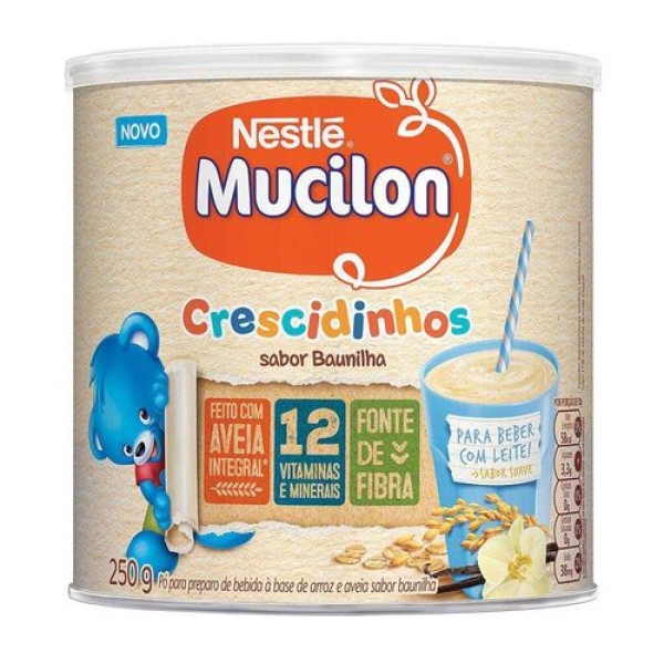 Encontraproduto.com.br - MUCILON PO CRESCIDINHOS AVEIA E BAUNILHA 250 G x 1