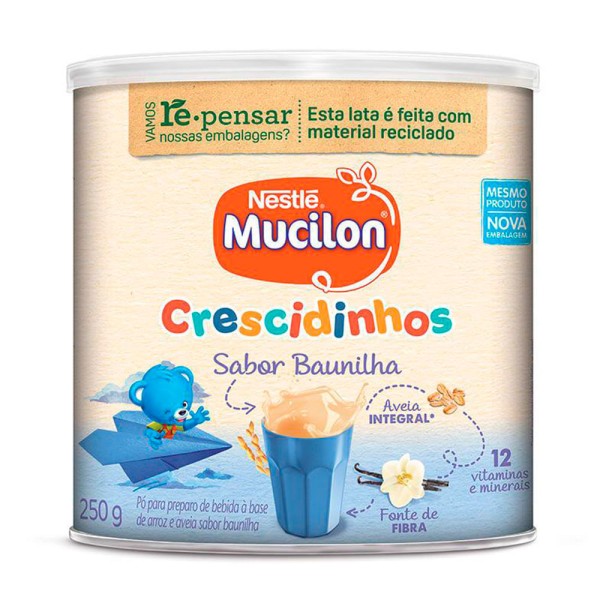 Encontraproduto.com.br - MUCILON PO CRESCIDINHOS AVEIA E BAUNILHA 250 G x 1