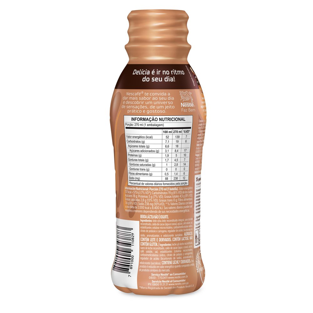 Encontraproduto.com.br - Bebida Láctea Nescafé Cappuccino Clássico 270ml