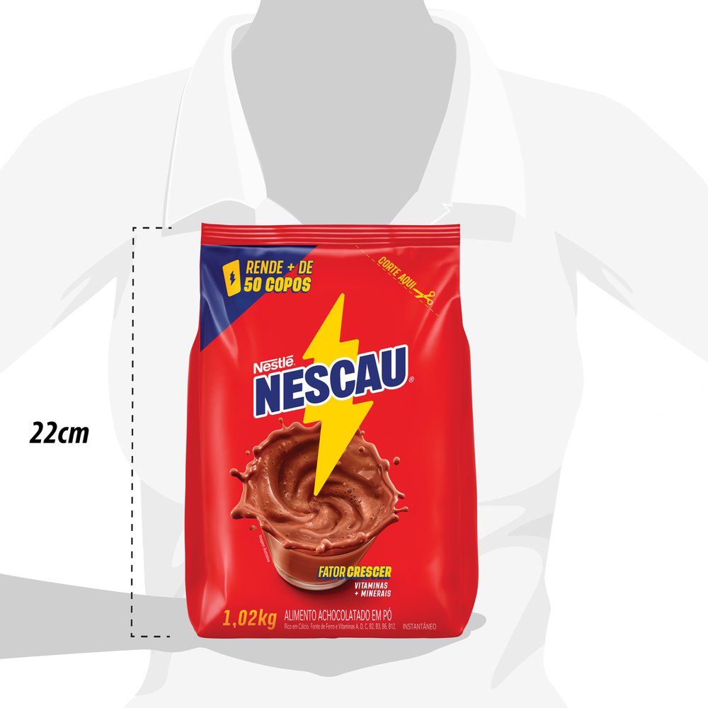 Encontraproduto.com.br - Achocolatado em Pó Sachê 1,02kg Nescau