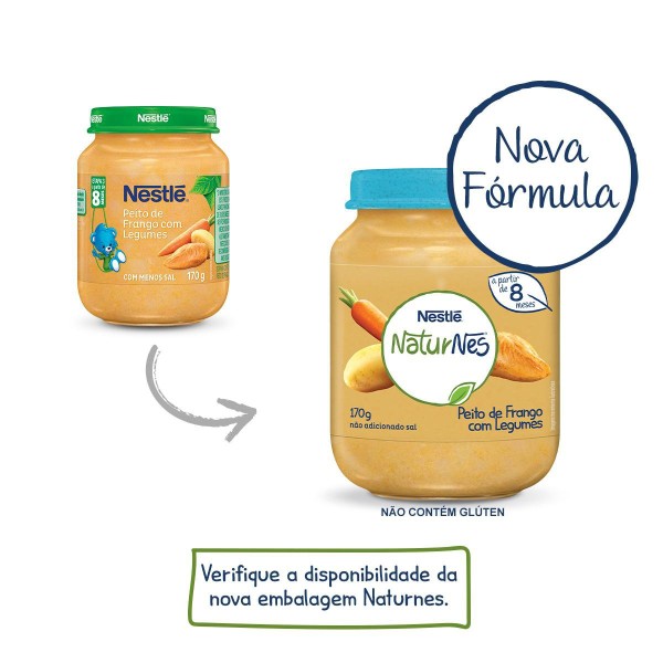 Encontraproduto.com.br - Papinha Nestlé Peito de Frango Com Legumes 170g
