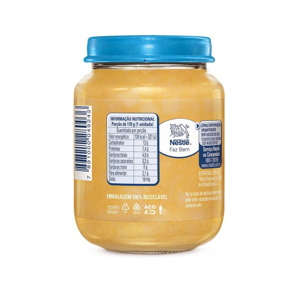 Encontraproduto.com.br - Papinha Nestlé Peito de Frango Com Legumes 170g