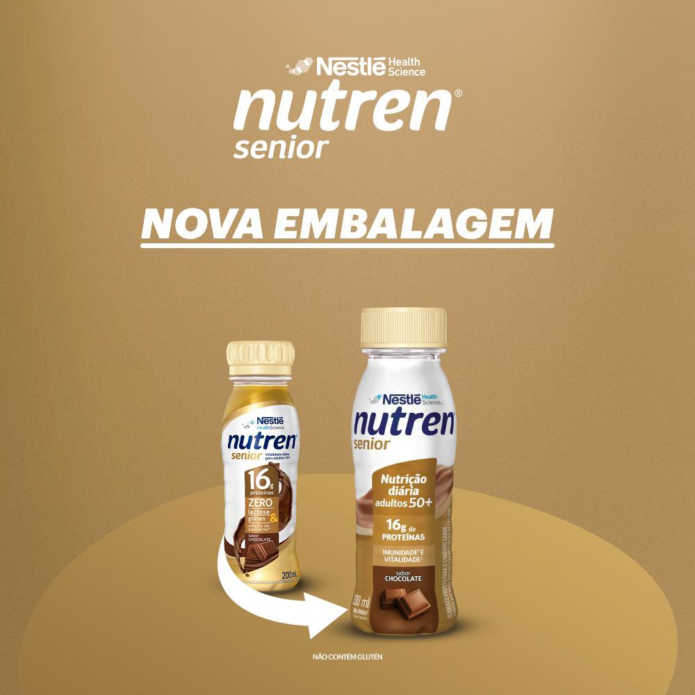 Encontraproduto.com.br - Complemento Alimentar Nutren Senior Rtd Chocolate 200ml