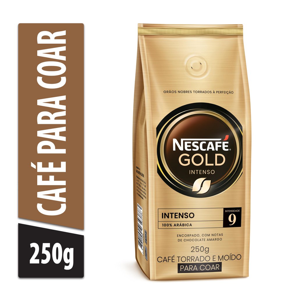 Café Torrado e Moído Intenso Nescafé Gold Pacote 250g