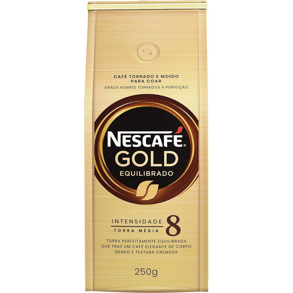 Café Torrado E Moído Nescafé Gold Equilibrado Pacote 250g
