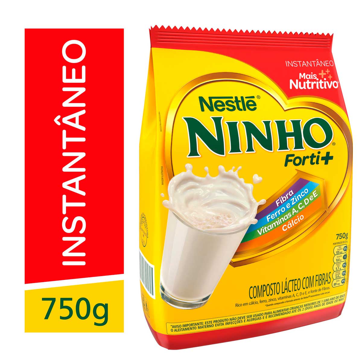 Composto Lácteo Ninho Forti+ Pacote 750g