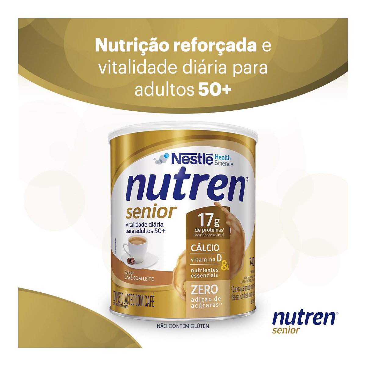 Encontraproduto.com.br - Nutren Senior Cafe Com Leite 740g