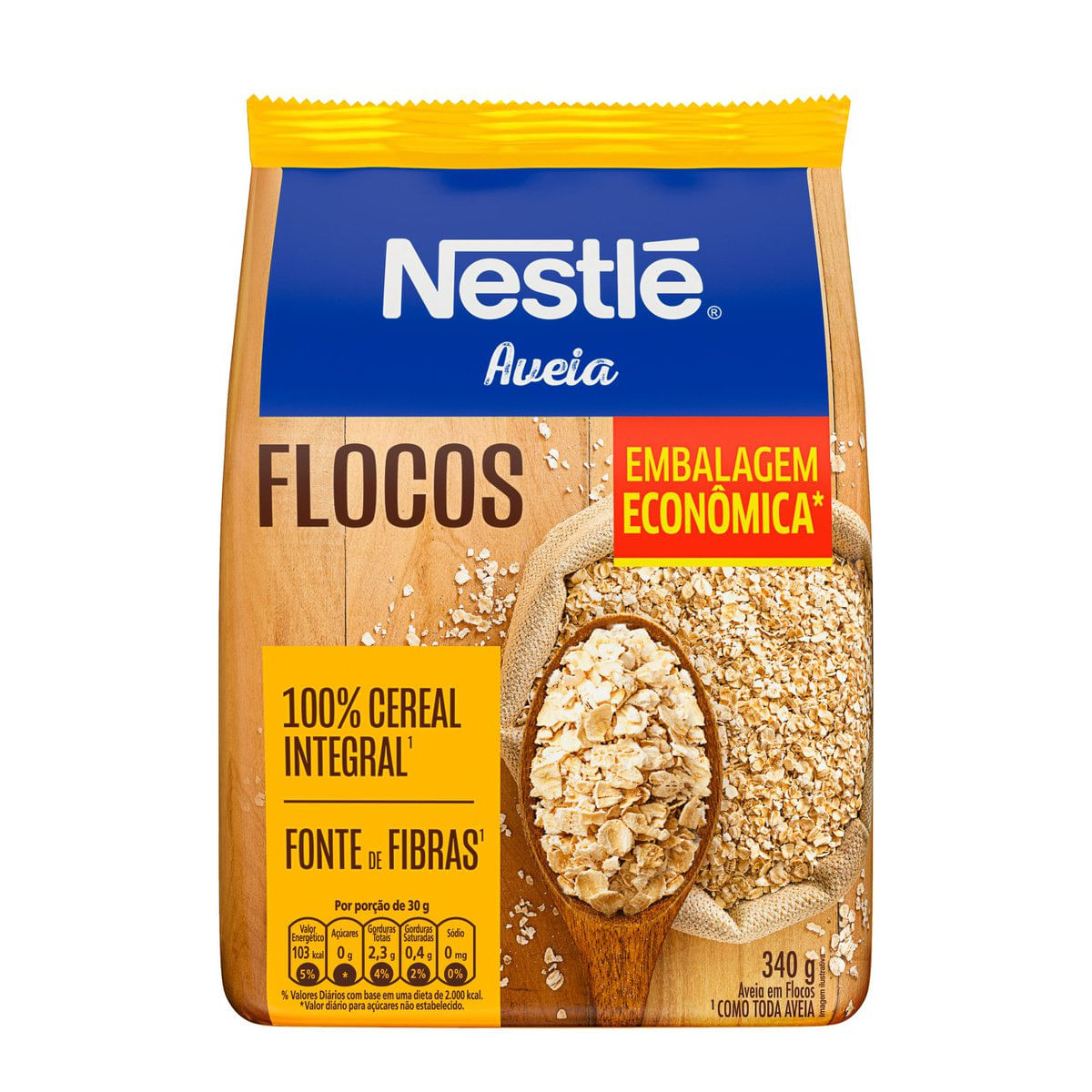 Encontraproduto.com.br - Cereal Integral NESTLE Aveia Flocos 340g