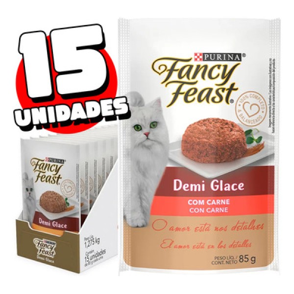 Ração Úmida Fancy Feast Demi Glace Frango