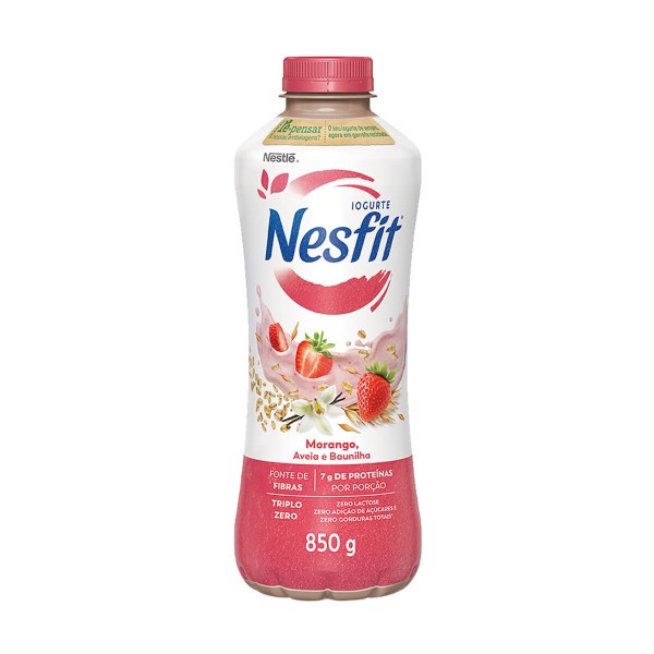 Iogurte Nesfit Morango, Baunilha e Aveia 850g