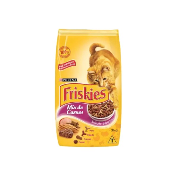 Ração para Gatos Friskies Seleção Saborosa Embalagem 3kg