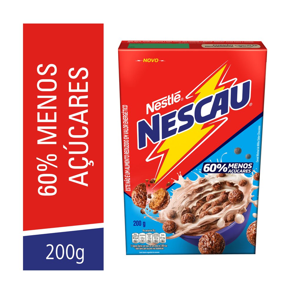 Encontraproduto.com.br - CEREAL NESCAL MENOS ACUCAR 60 % NESTLES 200G