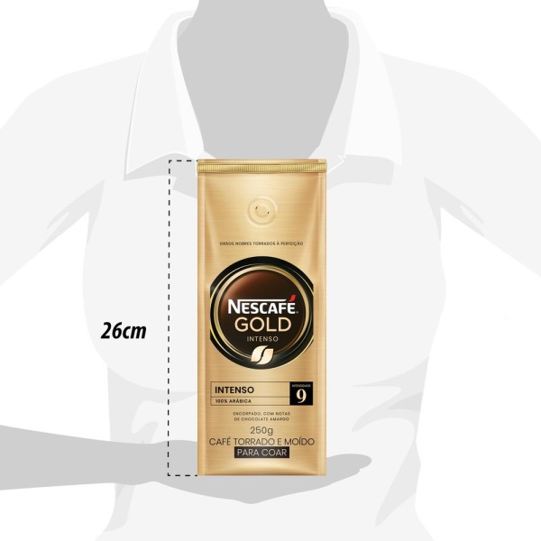 Café Torrado e Moído Nescafé Gold Intenso 250g
