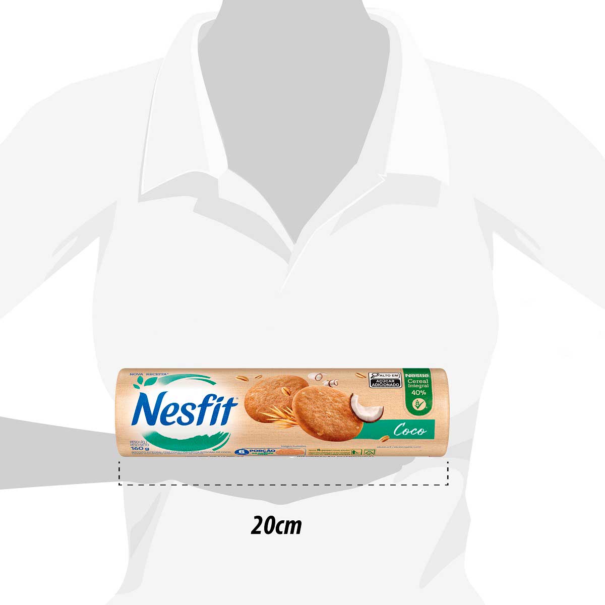 Encontraproduto.com.br - Biscoito Nesfit Integral Coco 160g