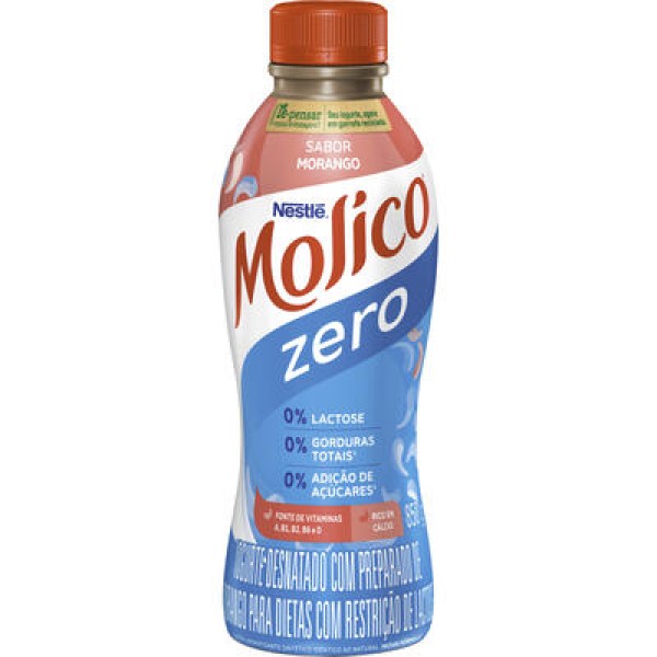 Encontraproduto.com.br - Iogurte Molico Desnatado Morango Zero Lactose Garrafa 850g