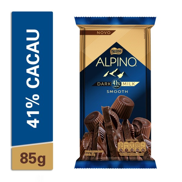 Encontraproduto.com.br - Chocolate Dark Milk 41% Alpino 85g