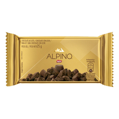 Encontraproduto.com.br - Tablete de Chocolate Alpino Nestlé 25g