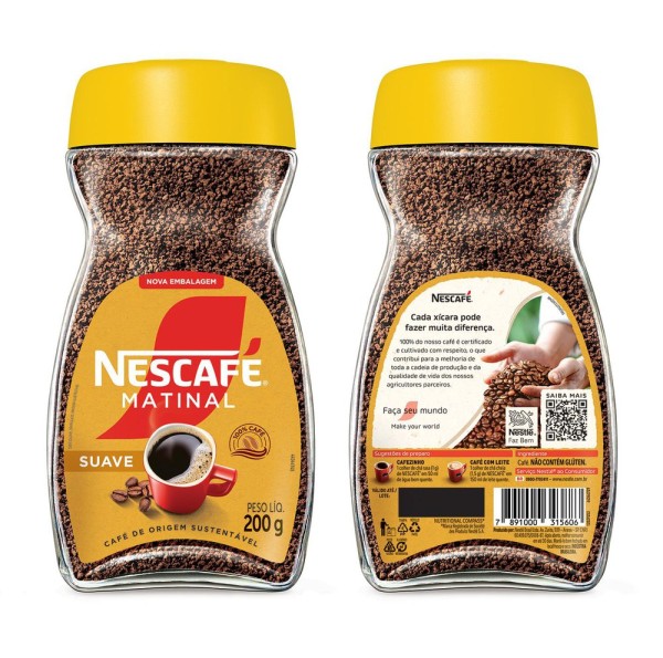 Encontraproduto.com.br - Café Solúvel Nescafé Matinal Vidro 200g