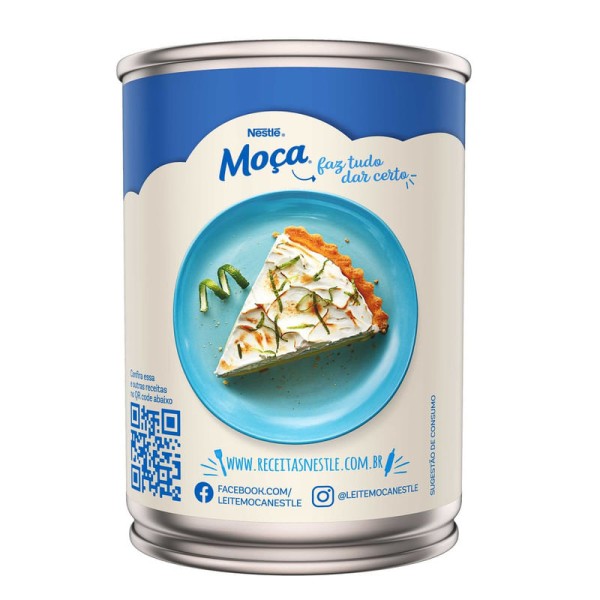 Encontraproduto.com.br - Leite Condensado Moça Semidesnatado Lata 405g Moca