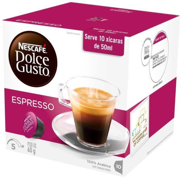 Cápsula Nescafé Dolce Gusto Espresso 60g 10cp