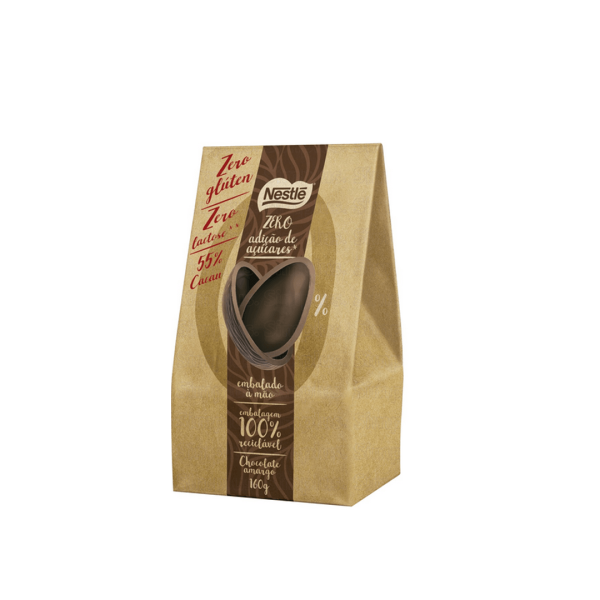Encontraproduto.com.br - Ovo de Páscoa Nestlé Zero Glúten Chocolate Amargo 160g