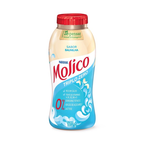 Encontraproduto.com.br - Iogurte Molico Desnatado Baunilha Zero Lactose Frasco 170g