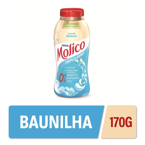 Encontraproduto.com.br - Iogurte Molico Desnatado Baunilha Zero Lactose Frasco 170g