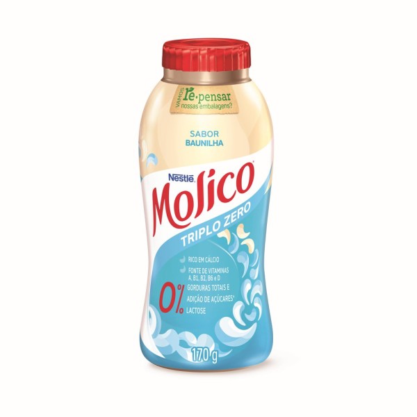 Encontraproduto.com.br - Iogurte Molico Desnatado Baunilha Zero Lactose Frasco 170g