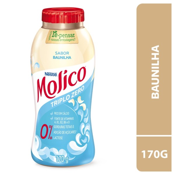 Encontraproduto.com.br - Iogurte Líquido Molico 170g Triplo Zero Baunilha
