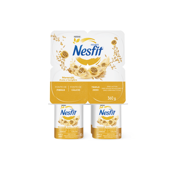 Encontraproduto.com.br - Iogurte Nesfit Zero Lactose Maracujá Aveia e Gengibre 360g