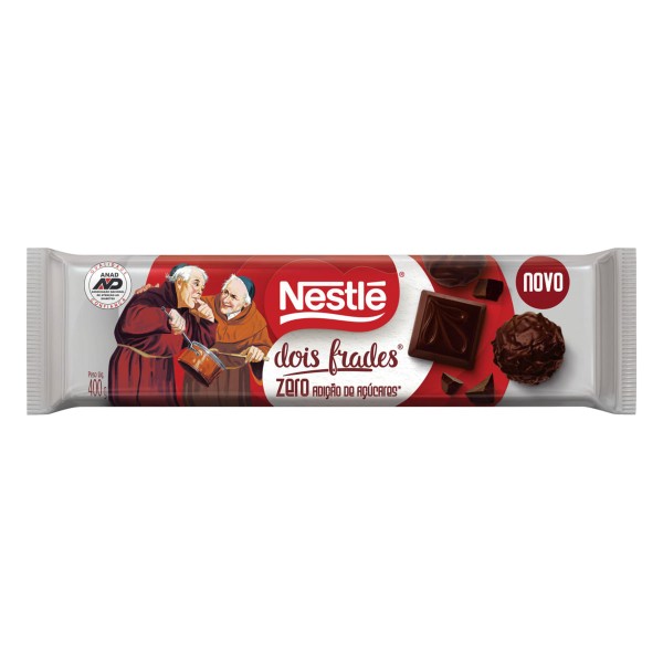 Encontraproduto.com.br - Cobertura Chocolate Nestle Dois Frades Zero Açúcar ao Leite 400g