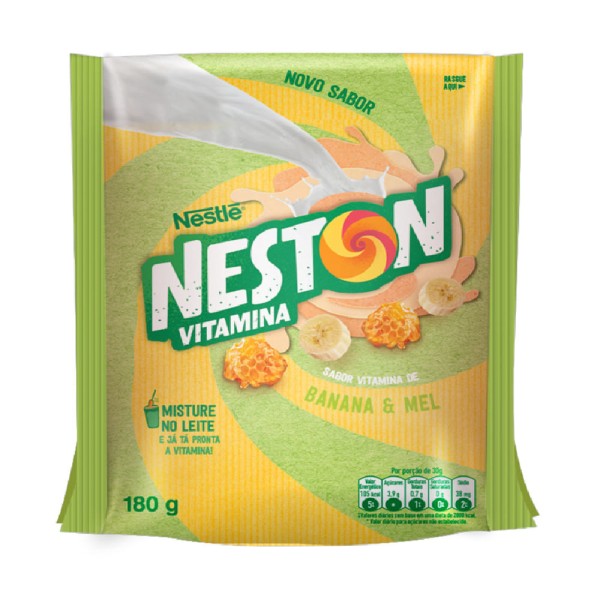 Encontraproduto.com.br - Pó para Vitamina Neston Sachê Banana e Mel 180g