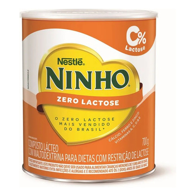 Composto Lácteo Zero Lactose Ninho Fases 700g