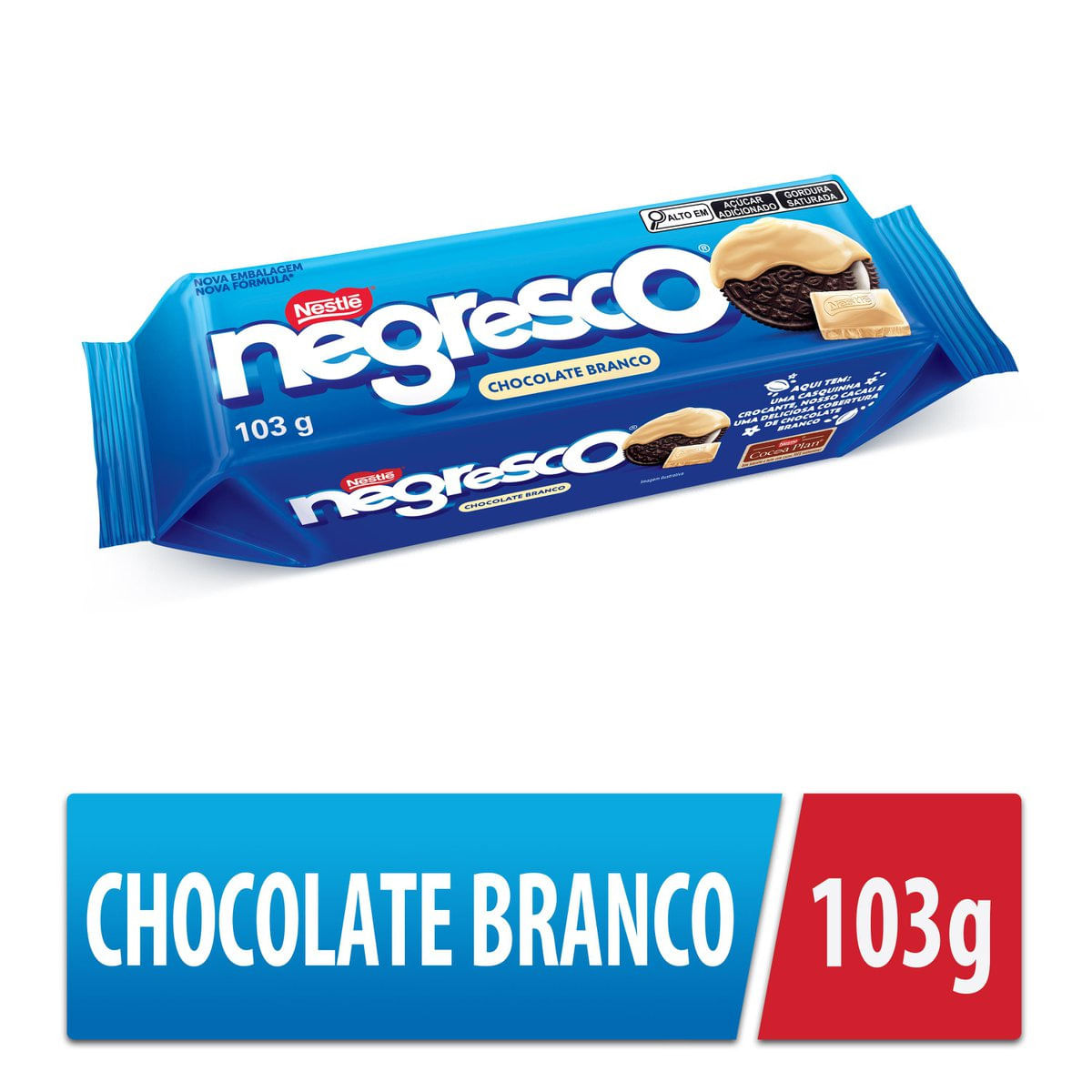 Encontraproduto.com.br - Biscoito Recheado Negresco Sabor Baunilha 103g