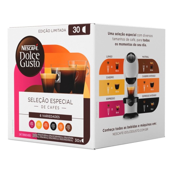 Encontraproduto.com.br - Cápsula de café Dolce Seleção Especial 6 variedades 30 un