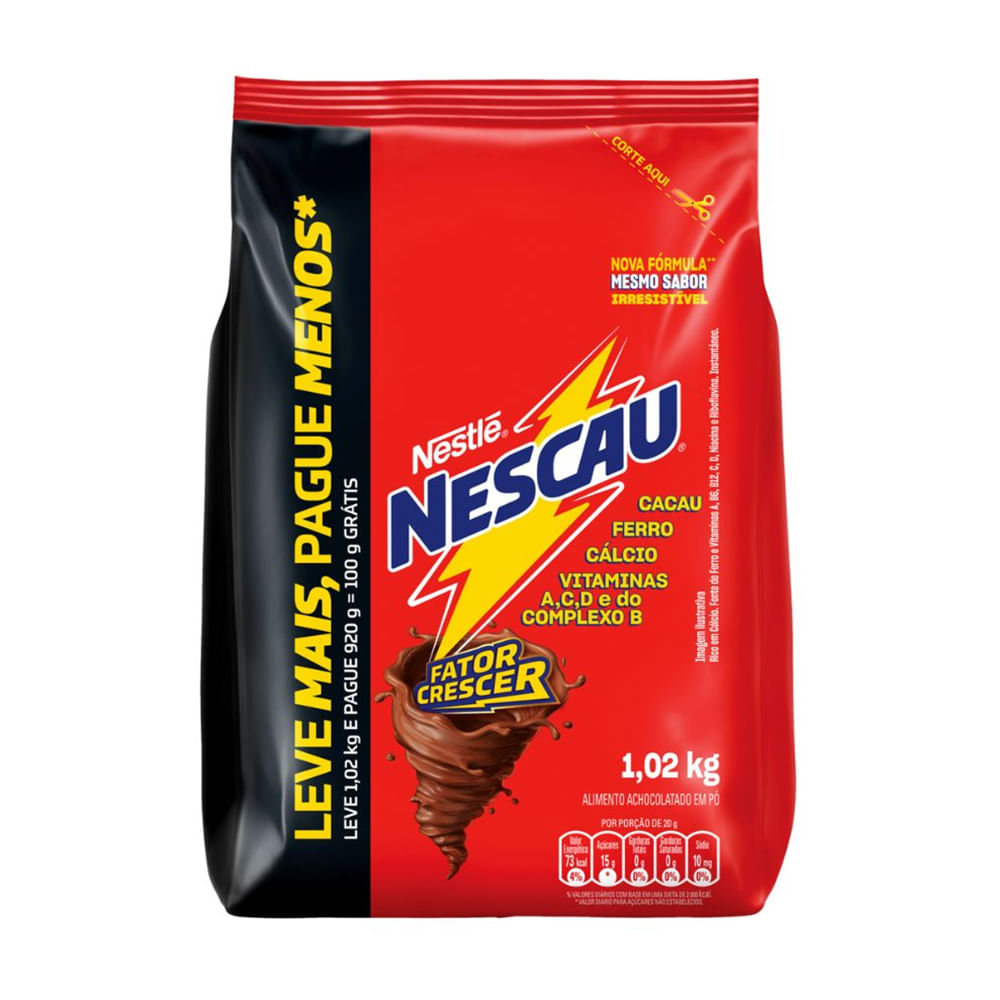 Encontraproduto.com.br - Achocolatado em Pó Nescau Pacote 1,2kg