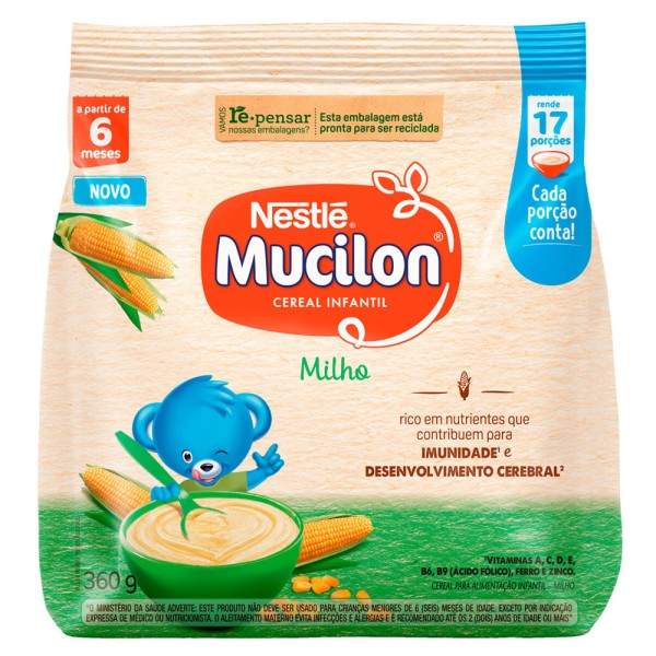 Encontraproduto.com.br - Mucilon Nestlé de Milho Pacote 360g