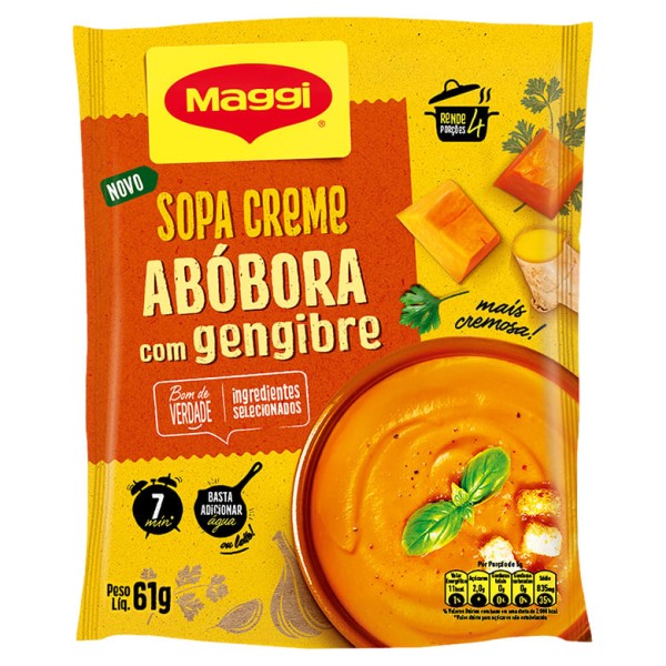 Encontraproduto.com.br - Sopa Creme Maggi Abóbora Com Gengibre 61g