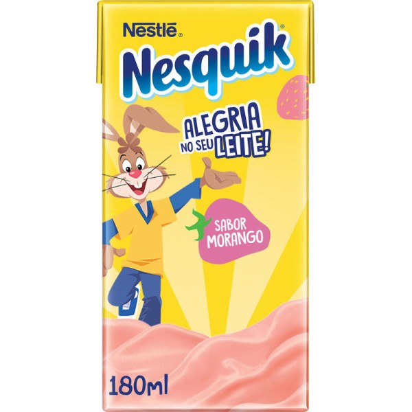 Encontraproduto.com.br - Bebida Láctea Nesquik Nestlé Morango TP com 180ml