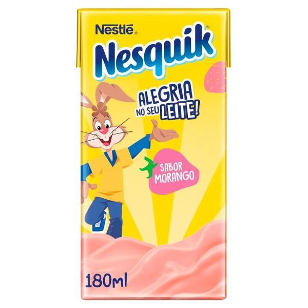 Encontraproduto.com.br - Bebida Láctea Nesquik Nestlé Morango TP com 180ml