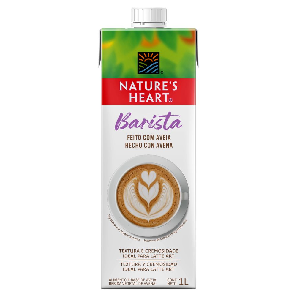 Bebida à Base de Aveia Barista Natures Heart Caixa 1L