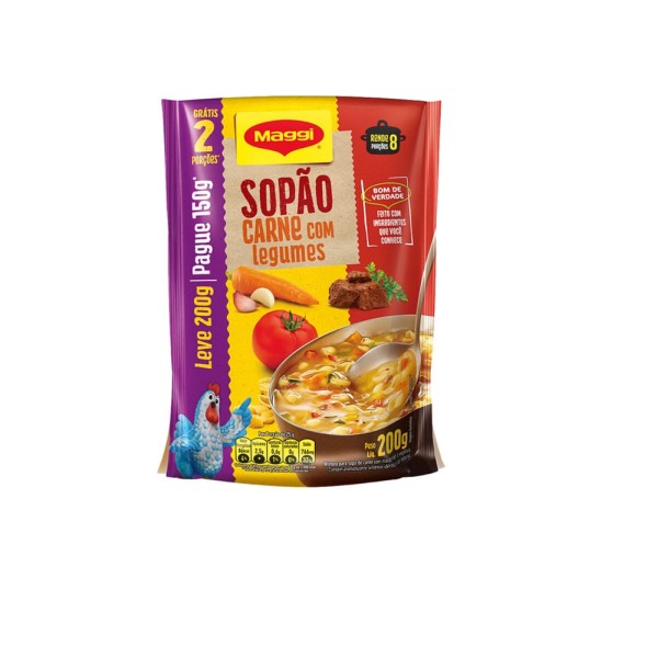 Encontraproduto.com.br - Sopao Maggi Carne Com Legumes L200P150G