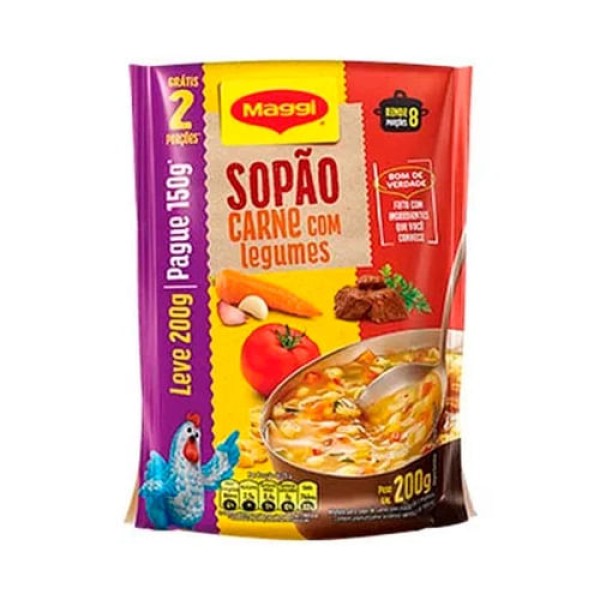 Encontraproduto.com.br - Sopao Maggi Carne Com Legumes L200P150G