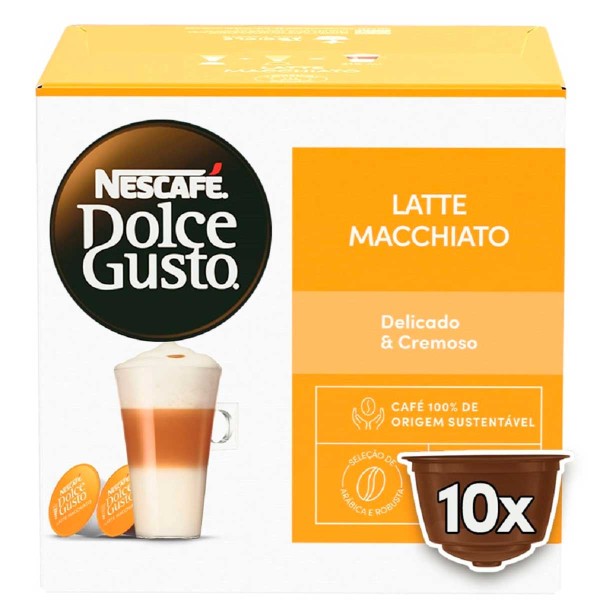 Encontraproduto.com.br - Café Dolce Gusto Latte Macchiato com 10 Cápsulas