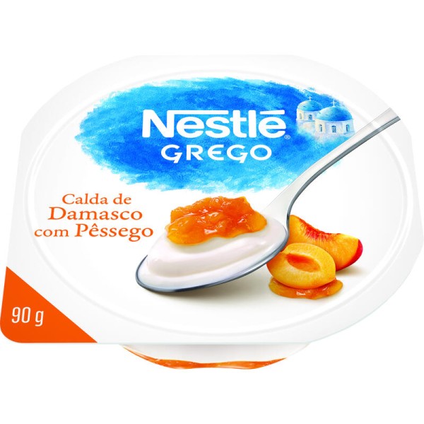 Encontraproduto.com.br - Iogurte Nestlé Integral Grego Calda Damasco com Pêssego 90g